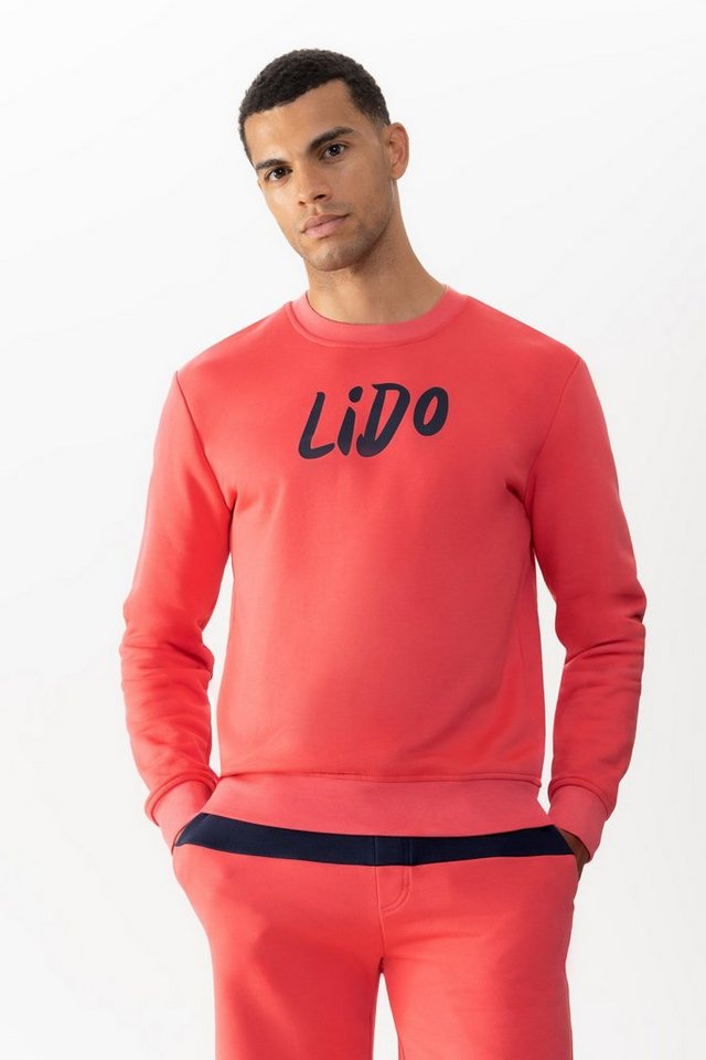Mey Sweatshirt Herren Serie Lido Uni mit Frontprint (1-tlg) von Mey