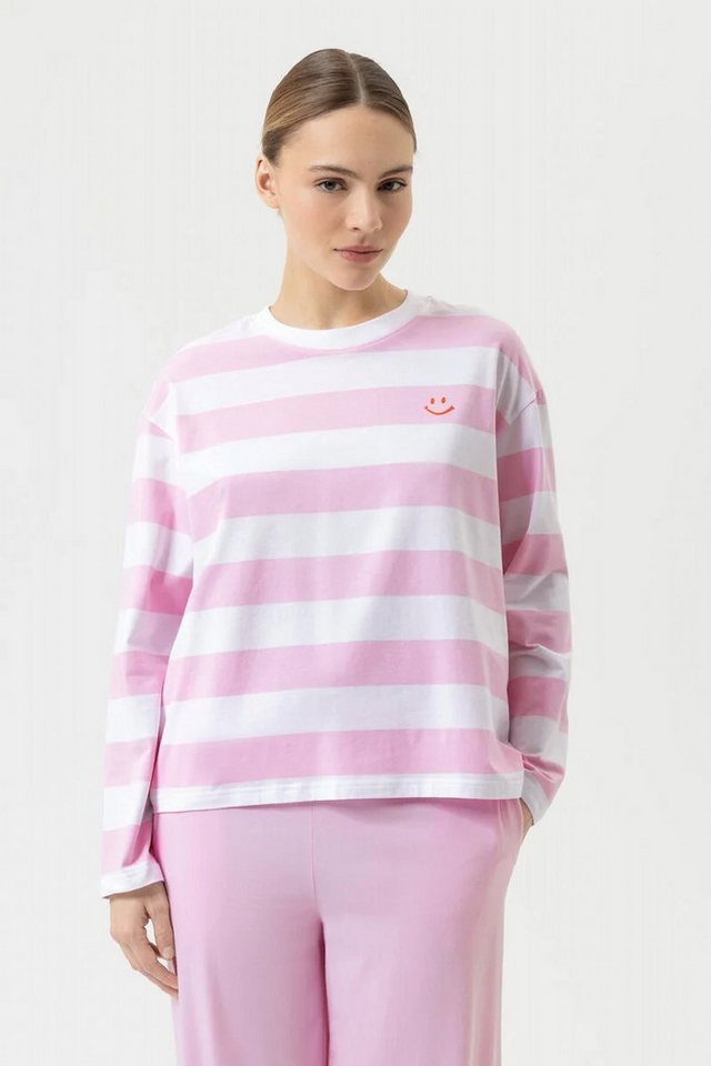 Mey T-Shirt Damen Shirt langarm STREAKED LINES von Mey