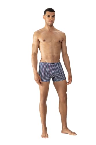 Mey Tagwäsche Serie Diagonal Squares Herren Shorties Yacht Blue M(5) von Mey