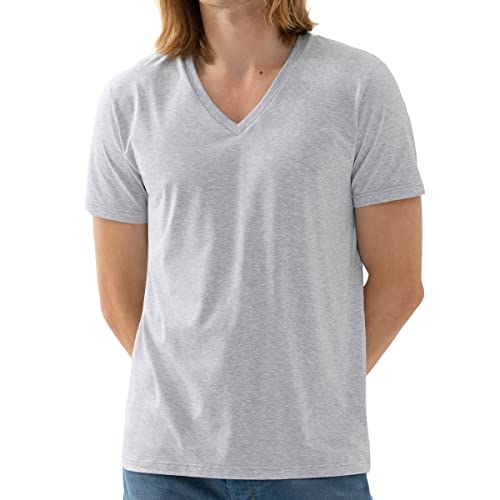 Mey Tagwäsche Serie Dry Cotton Colour Herren Homewear Shirts Light Grey Melange L(L) von Mey