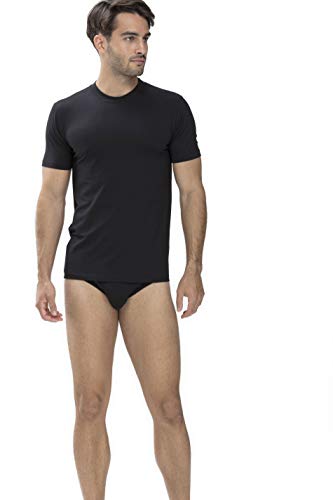 Mey Tagwäsche Serie Dry Cotton Herren Shirts 1/2 Arm Schwarz M(5) von Mey
