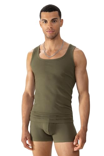 Mey Tagwäsche Serie RE:Think Rib Herren Homewear Shirts Safari Green M(M) von Mey