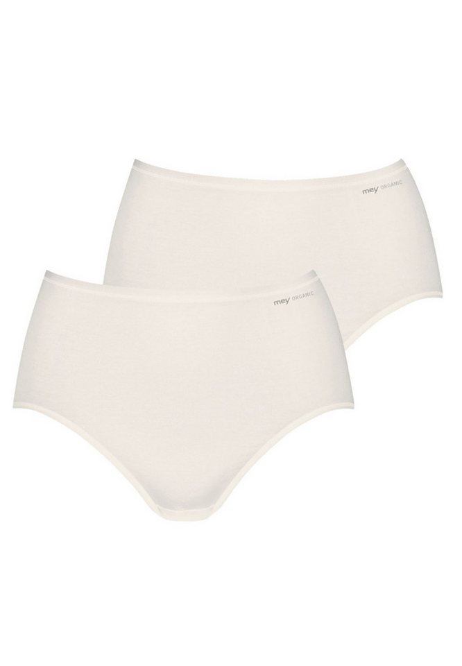 Mey Taillenslip 2er Pack Organic (Spar-Set, 2-St) Taillen Slip - Baumwolle - Baumwolleinsatz auf der Schrittinnenseite von Mey