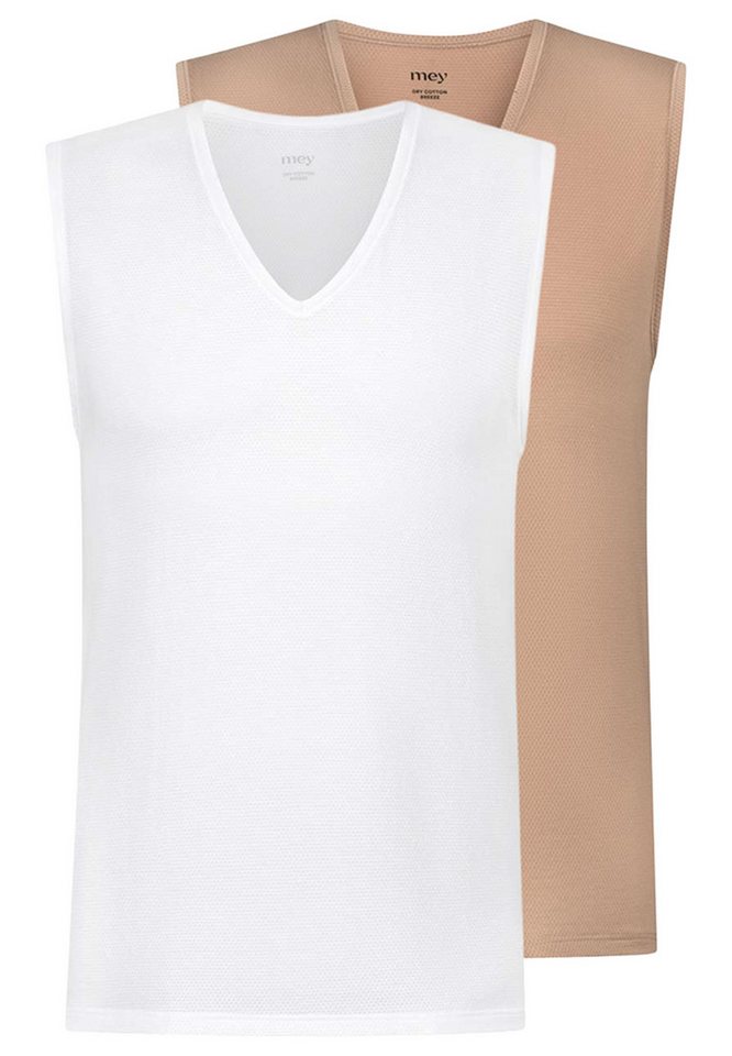 Mey Unterhemd 2er Pack Dry Cotton Breeze (Spar-Set, 2-St) Unterhemd / Tanktop - Baumwolle - Atmungsaktiv von Mey