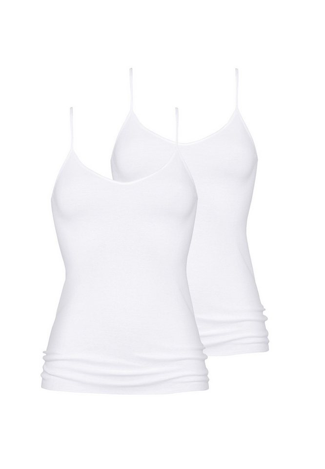 Mey Unterhemd 2er Pack Noblesse (Spar-Set, 2-St) Spaghetti Top - Baumwolle - Schmale Passform, Glattes Material von Mey