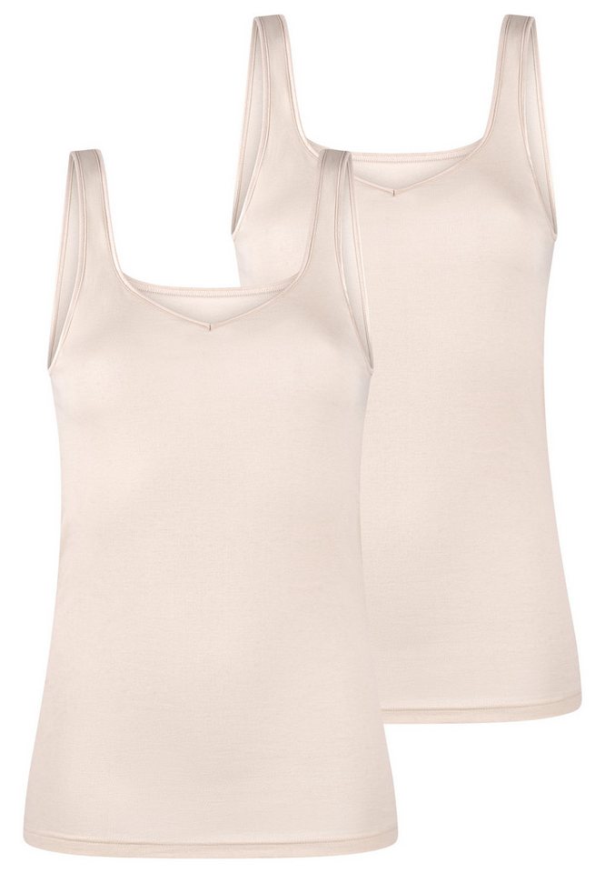 Mey Unterhemd 2er Pack Noblesse (Spar-Set, 2-St) Unterhemd / Tanktop - Baumwolle - Schmale Passform von Mey