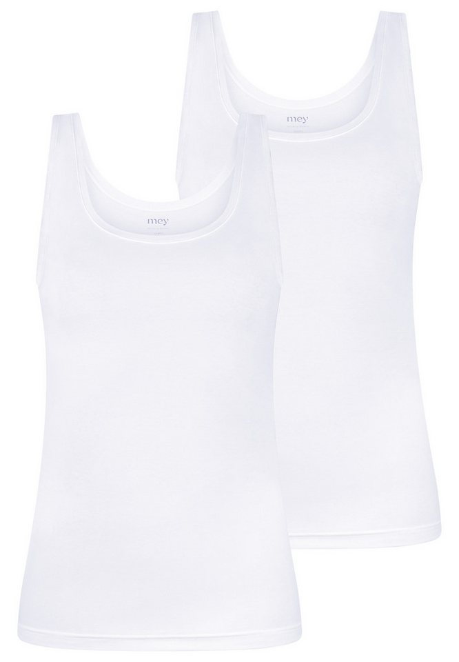 Mey Unterhemd 2er Pack Organic (Spar-Set, 2-St) Unterhemd / Tanktop - Baumwolle - Schmale Passform von Mey