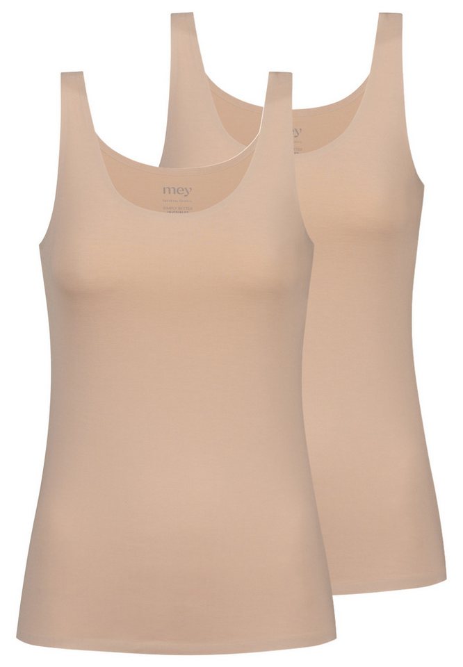 Mey Unterhemd 2er Pack Simply Better Invisibles (Spar-Set, 2-St) Unterhemd / Top - Blickdicht - Unsichtbar unter Kleidung von Mey