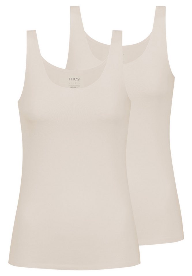 Mey Unterhemd 2er Pack Simply Better Invisibles (Spar-Set, 2-St) Unterhemd / Top - Blickdicht - Unsichtbar unter Kleidung von Mey