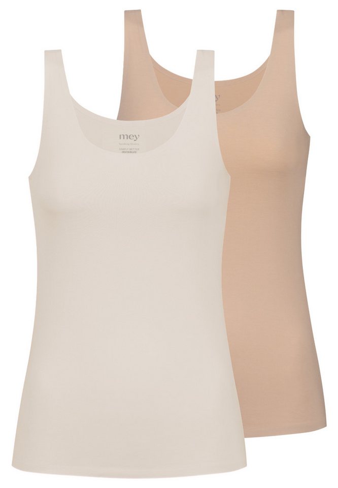 Mey Unterhemd 2er Pack Simply Better Invisibles (Spar-Set, 2-St) Unterhemd / Top - Blickdicht - Unsichtbar unter Kleidung von Mey
