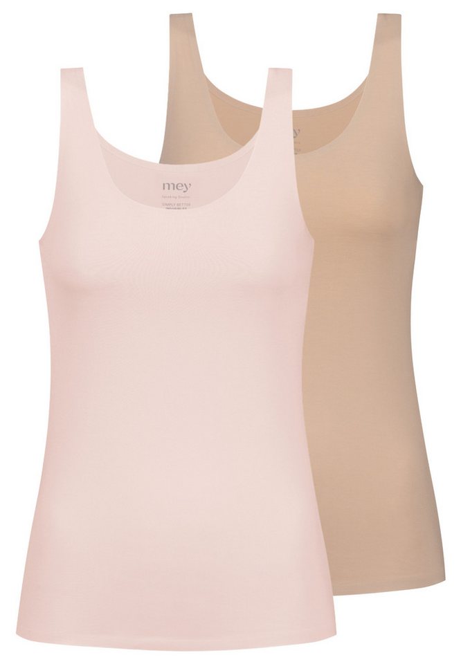 Mey Unterhemd 2er Pack Simply Better Invisibles (Spar-Set, 2-St) Unterhemd / Top - Blickdicht - Unsichtbar unter Kleidung von Mey