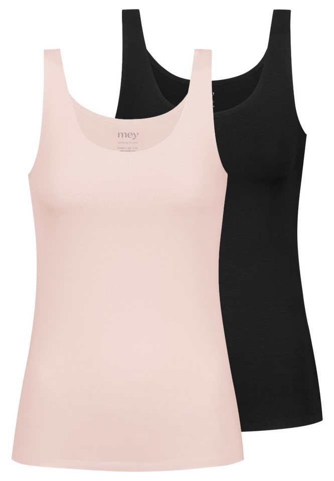 Mey Unterhemd 2er Pack Simply Better Invisibles (Spar-Set, 2-St) Unterhemd / Top - Blickdicht - Unsichtbar unter Kleidung von Mey