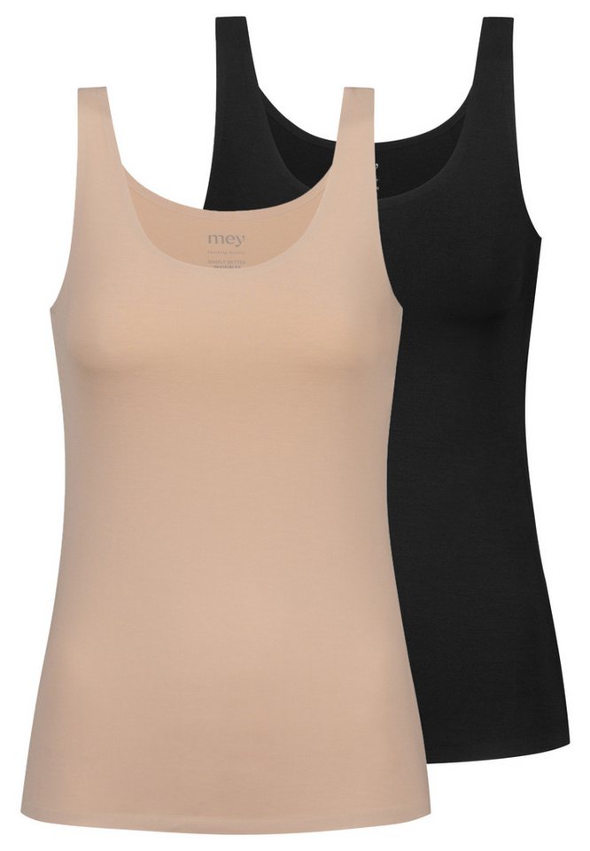 Mey Unterhemd 2er Pack Simply Better Invisibles (Spar-Set, 2-St) Unterhemd / Top - Blickdicht - Unsichtbar unter Kleidung von Mey