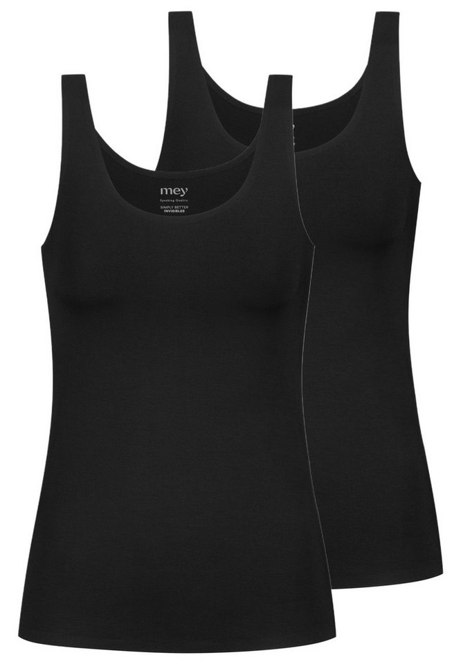 Mey Unterhemd 2er Pack Simply Better Invisibles (Spar-Set, 2-St) Unterhemd / Top - Blickdicht - Unsichtbar unter Kleidung von Mey