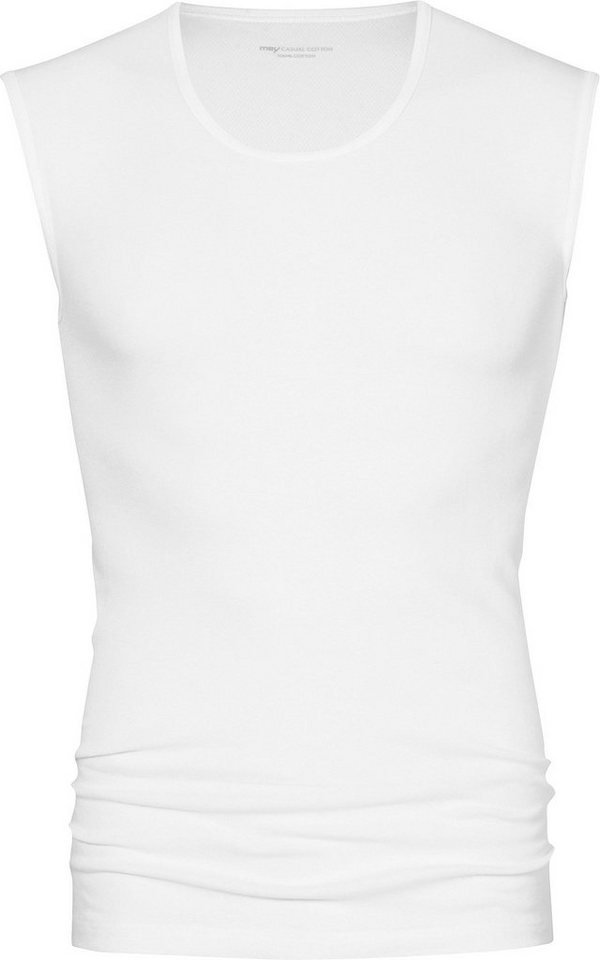 Mey Unterhemd Herren-Unterhemd, o. Arm "Casual Cotton" Feinripp Uni von Mey