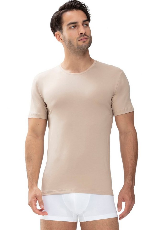 Mey Unterziehshirt Dry Cotton Functional Kurzarm, Rundhals-Ausschnitt, Single Jersey, mit extra-langem Rücken von Mey