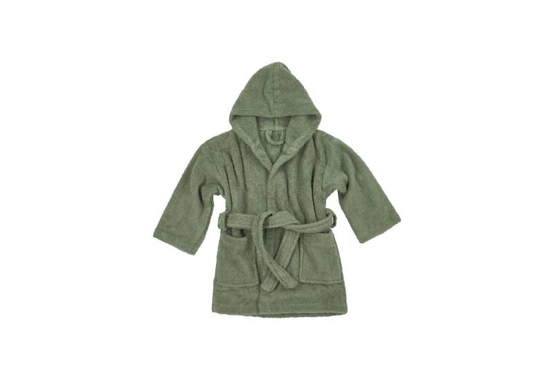 Meyco Baby Babybademantel Forest Green, Baumwolle, Seil/Bändchen, 86/92 von Meyco Baby