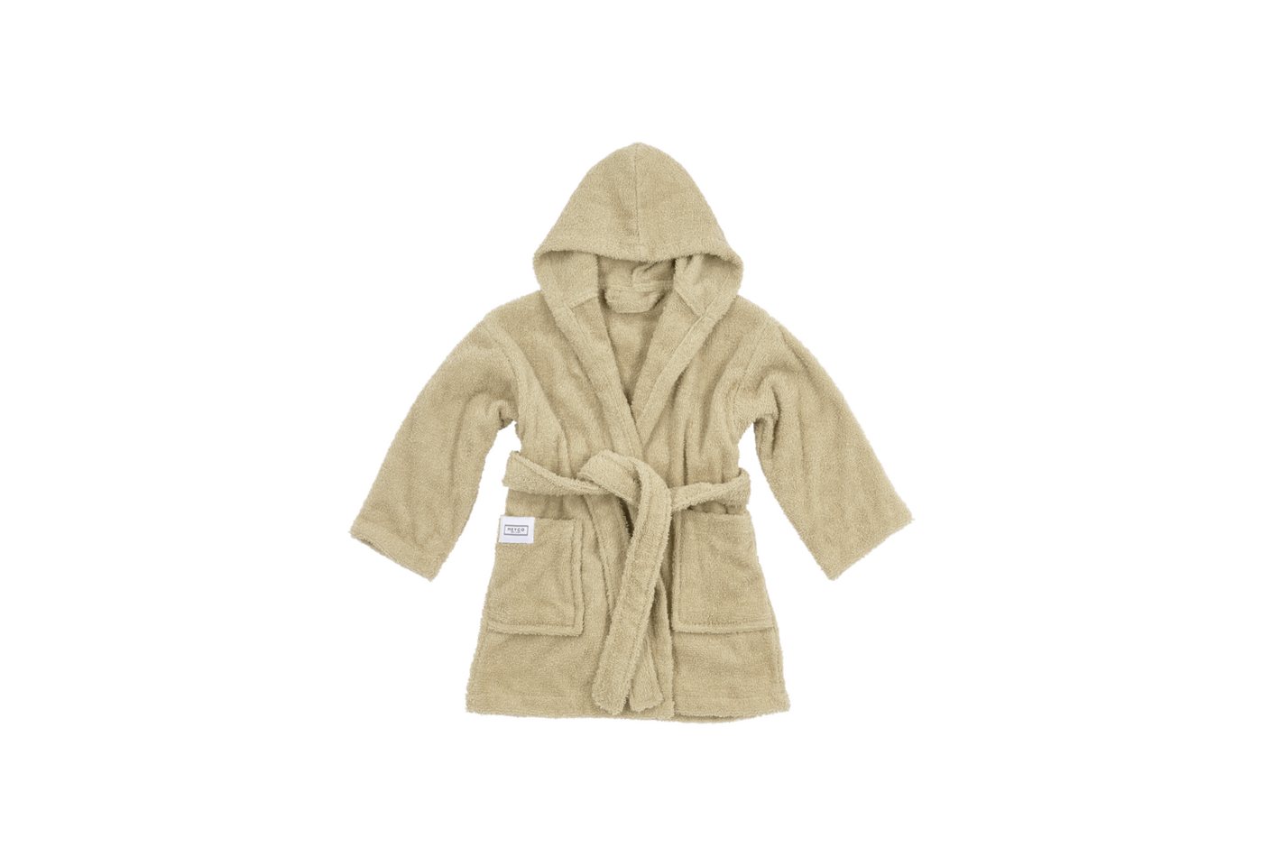 Meyco Baby Babybademantel Sand, Baumwolle, Seil/Bändchen, 86/92 von Meyco Baby