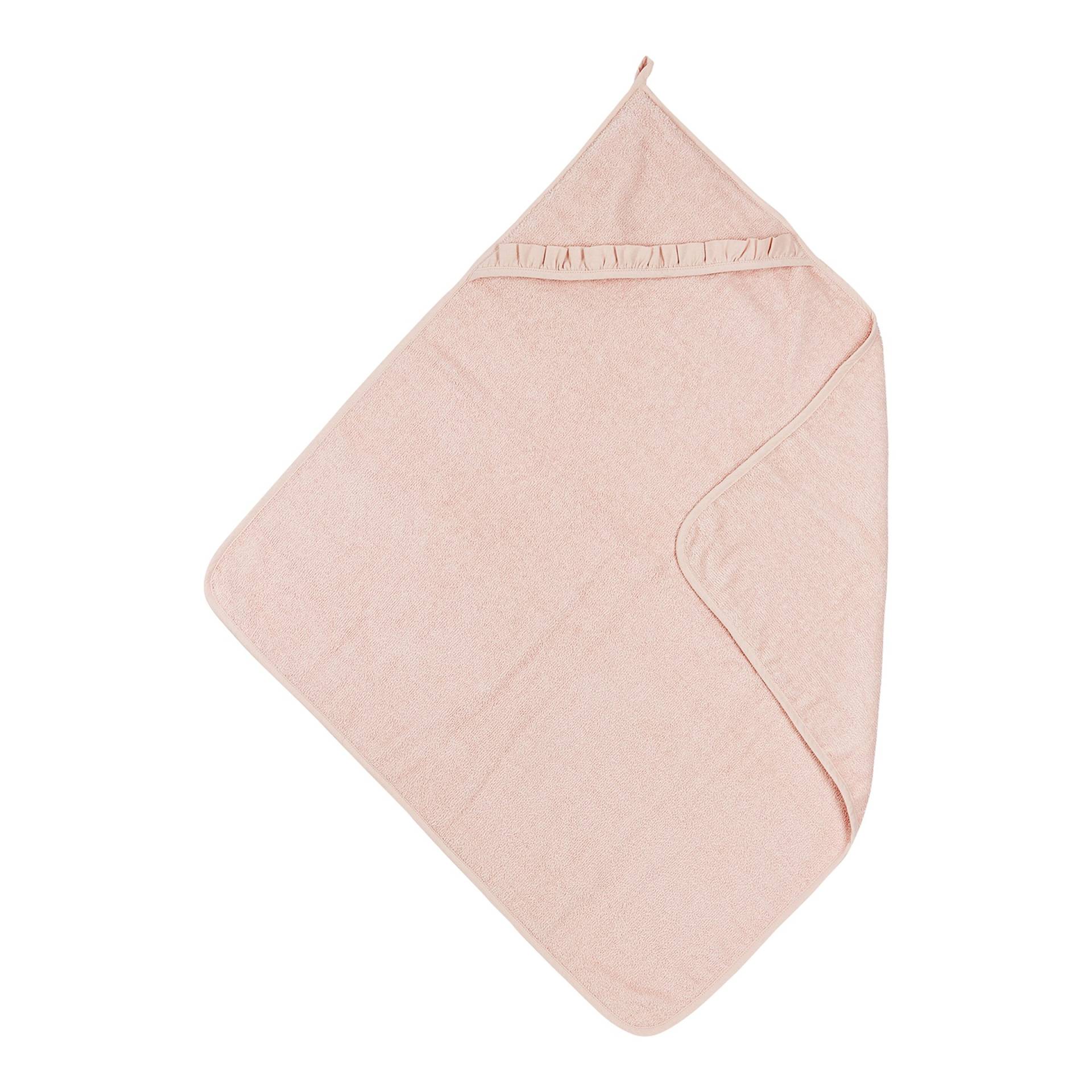 Meyco Baby Kapuzenbadetuch 80x80 cm pink von Meyco Baby