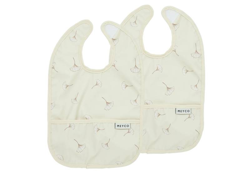 Meyco Baby Lätzchen Ginkgo Soft sand, 2-Pack von Meyco Baby