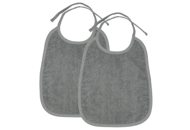 Meyco Baby Lätzchen Grey, (2-St), 25x34cm - 2-Pack von Meyco Baby