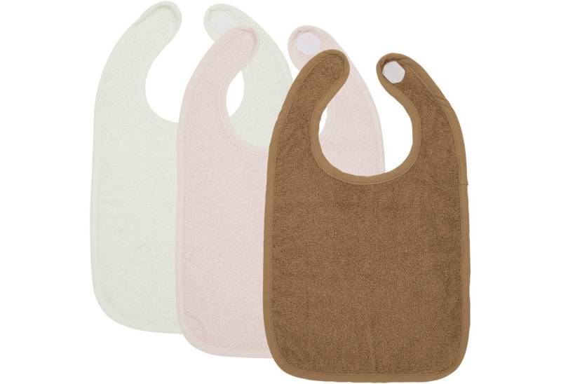 Meyco Baby Lätzchen Offwhite/Soft Pink/toffee, (3-St), 26x31cm - 3-Pack von Meyco Baby