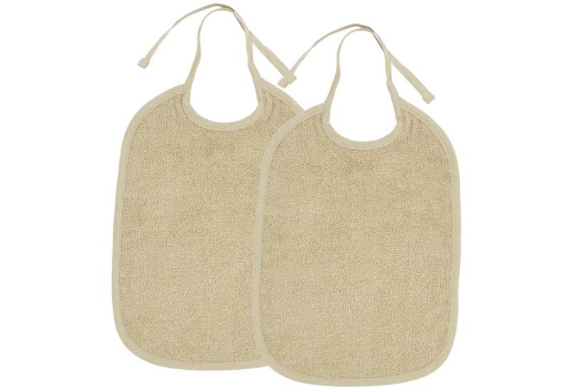 Meyco Baby Lätzchen Sand, (2-St), 25x34cm - 2-Pack von Meyco Baby