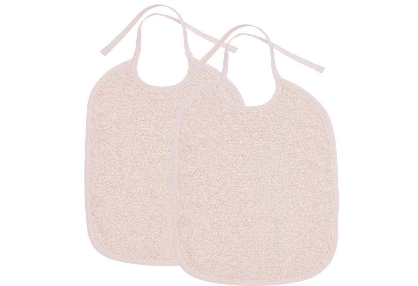 Meyco Baby Lätzchen Soft Pink, (2-St), 25x34cm - 2-Pack von Meyco Baby
