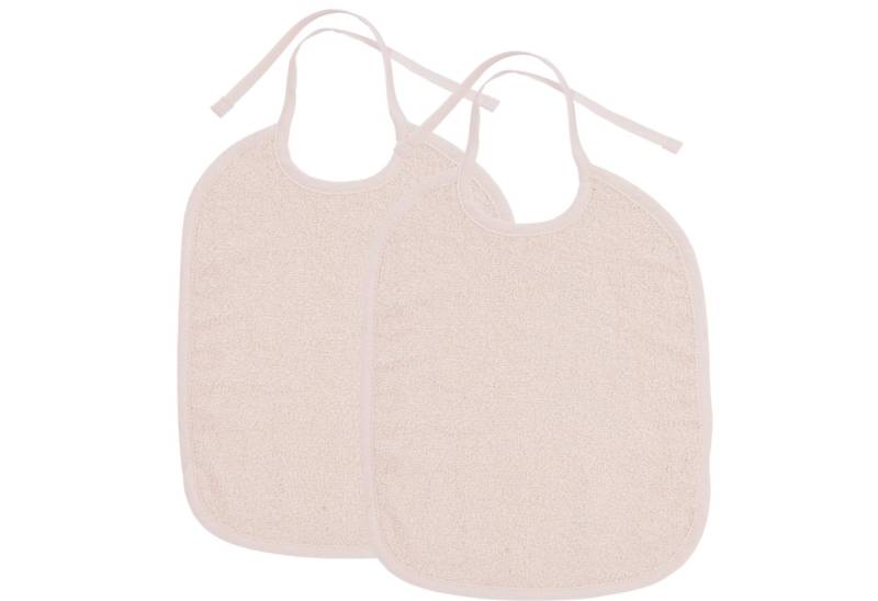 Meyco Baby Lätzchen Soft Pink, (2-St), 25x34cm - 2-Pack von Meyco Baby