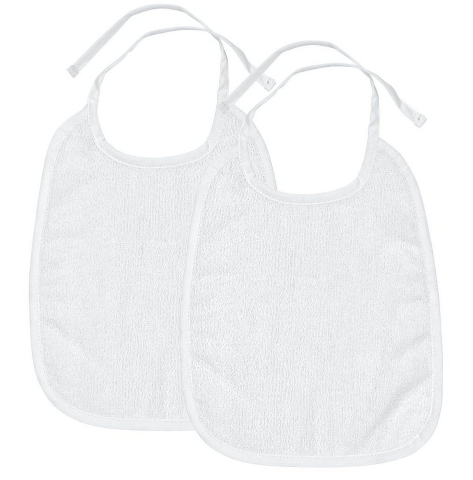 Meyco Baby Lätzchen Uni White, (2-St), 25x34 cm von Meyco Baby