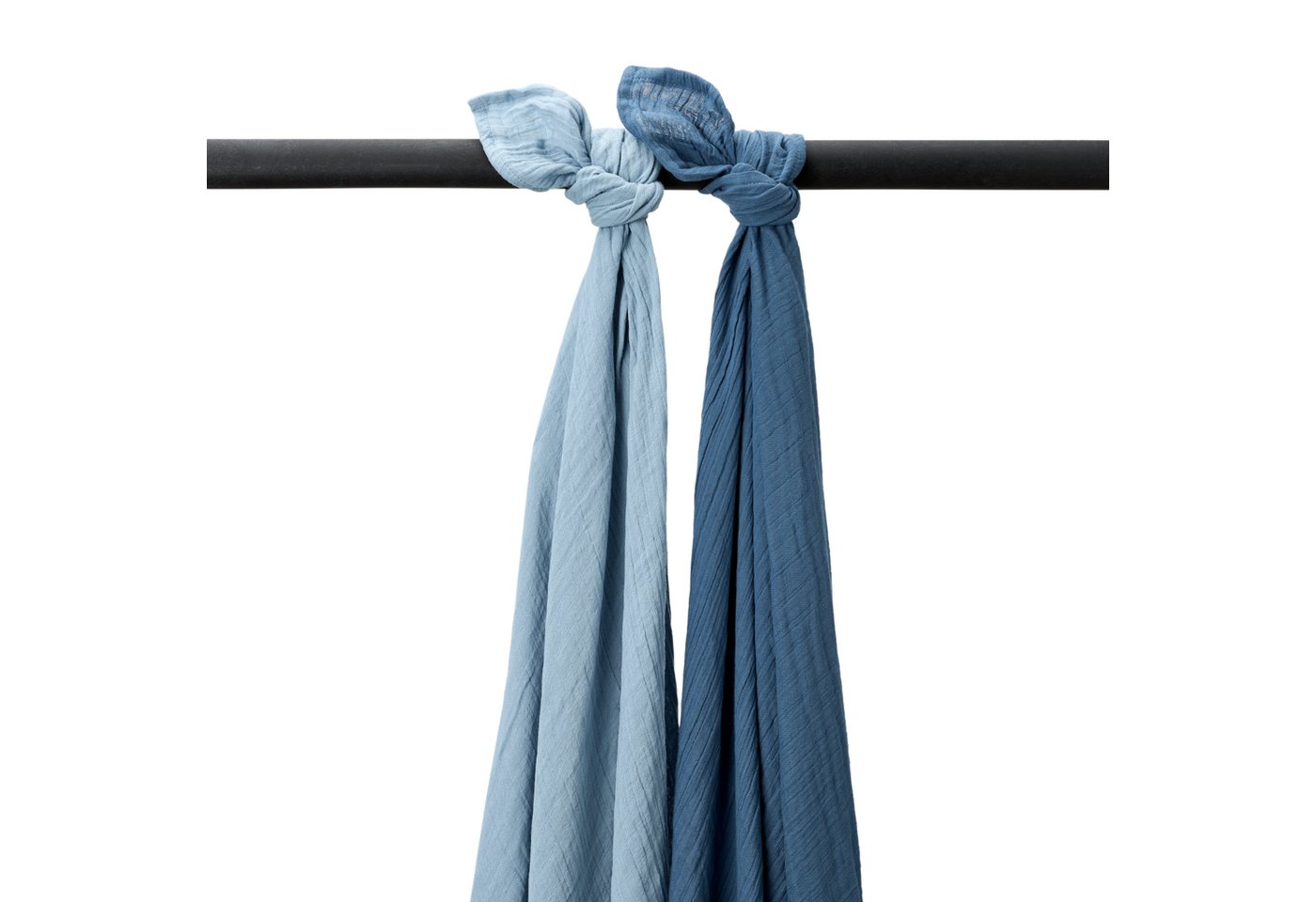 Meyco Baby Stoffwindeln Jeans blue/Indigo (2-St), 120x120cm - 2-Pack von Meyco Baby