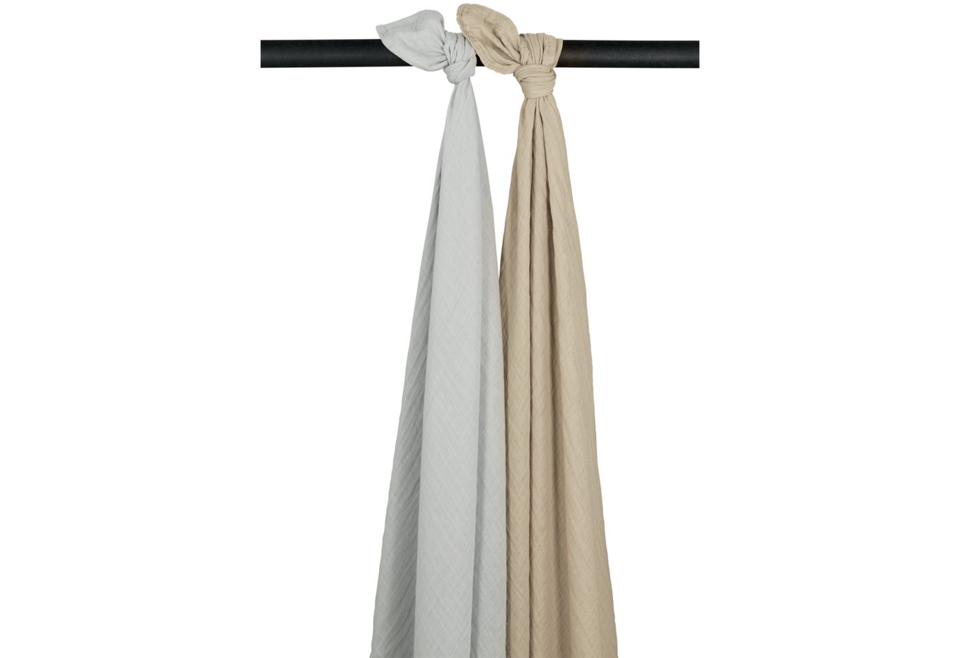Meyco Baby Stoffwindeln Light Grey/Sand (2-St), 120x120cm - 2-Pack von Meyco Baby