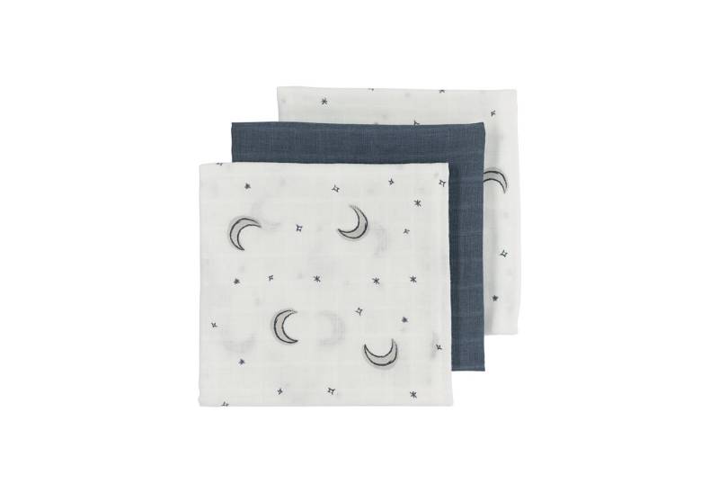 Meyco Baby Stoffwindeln Moon Indigo, 70x70cm - 3-pack von Meyco Baby