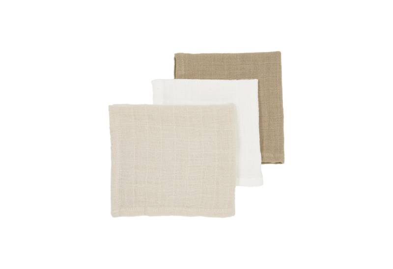 Meyco Baby Stoffwindeln Offwhite/Soft Sand/Taupe, 30x30cm - 3-Pack von Meyco Baby