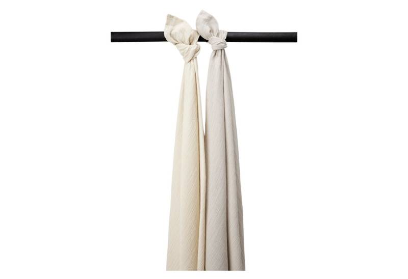 Meyco Baby Stoffwindeln Soft Sand/Greige (2-St), 120x120cm - 2-Pack von Meyco Baby