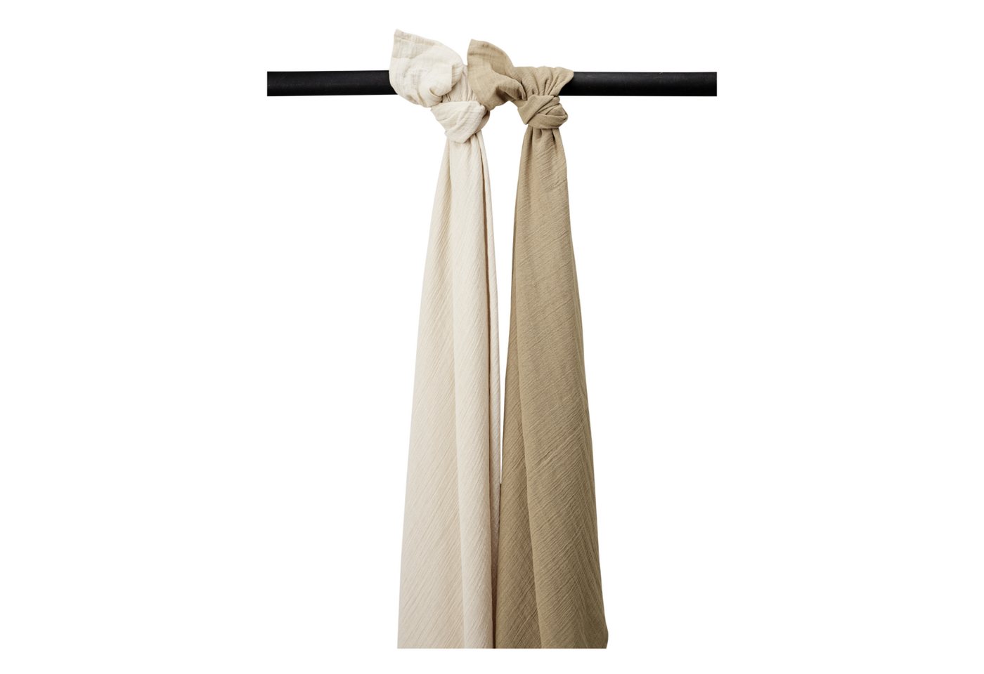 Meyco Baby Stoffwindeln Soft Sand/Taupe (2-St), 120x120cm - 2-Pack von Meyco Baby