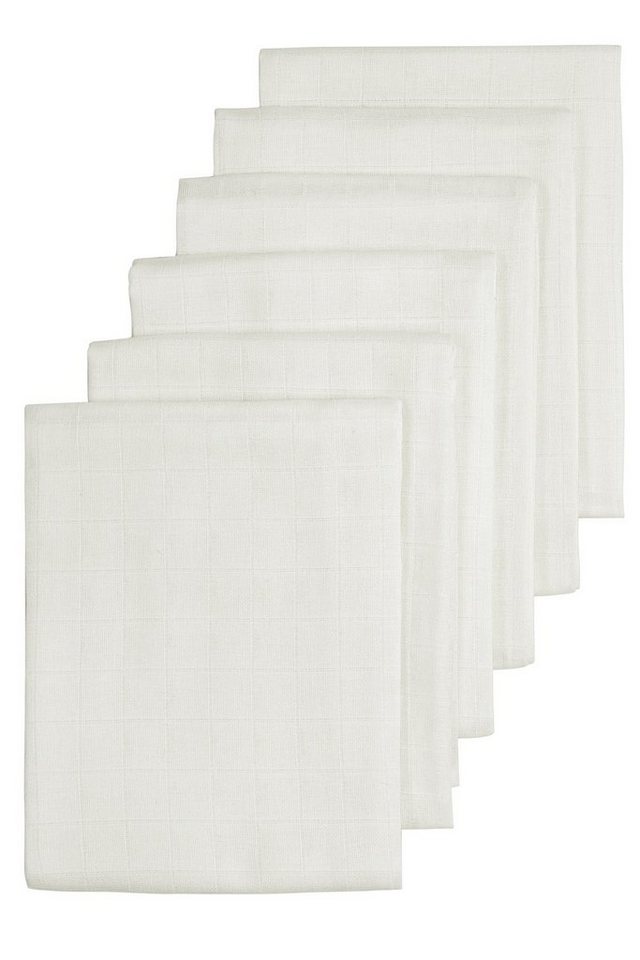 Meyco Baby Stoffwindeln Uni Offwhite (6-St), 70x70cm von Meyco Baby