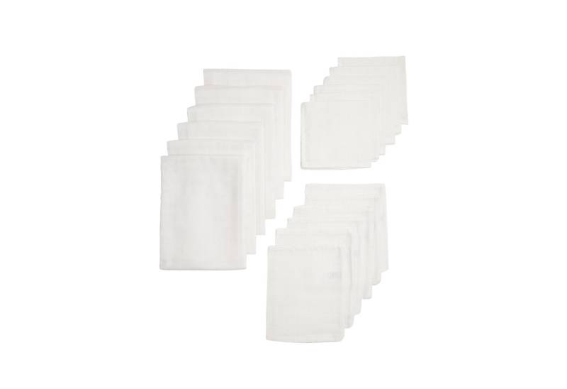 Meyco Baby Stoffwindeln White, Starterset - 18-Pack von Meyco Baby