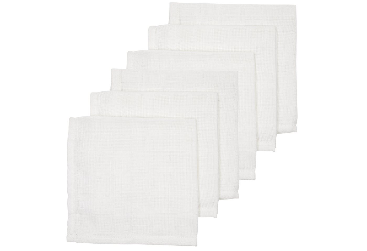 Meyco Baby Stoffwindeln White, 30x30cm - 6-Pack von Meyco Baby