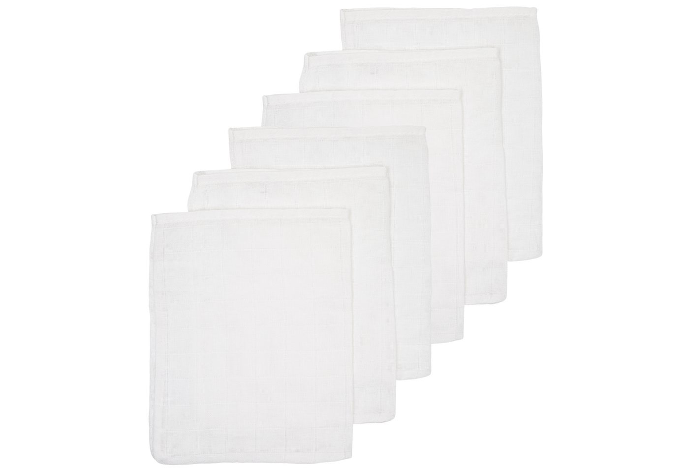 Meyco Baby Stoffwindeln White, 20x17cm - 6-Pack von Meyco Baby