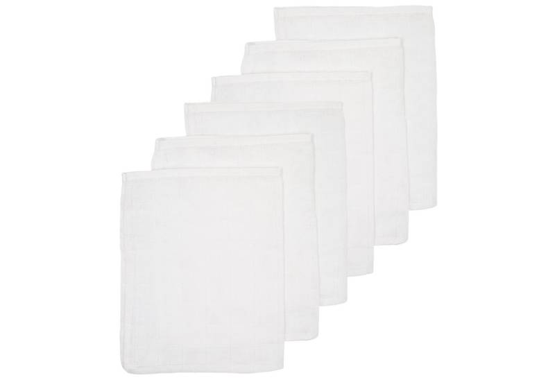 Meyco Baby Stoffwindeln White, 20x17cm - 6-Pack von Meyco Baby