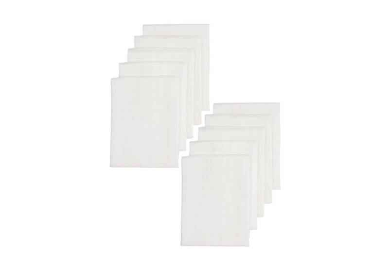 Meyco Baby Stoffwindeln White, 80x80cm - 10-Pack von Meyco Baby