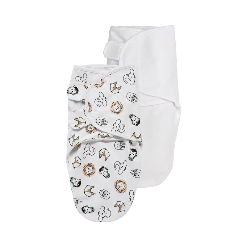 Meyco Baby 2er-Pack Pucktuch SwaddleMeyco 1.0 TOG Größe S/M von Meyco Baby