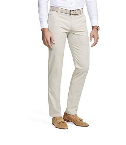 Meyer Herren Stretch Hose Bonn Chino farbecht 9-3004, Farbe:Beige, Herren-Größe:50 von Meyer Hosen