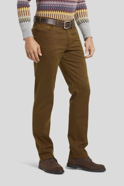 MEYER 2 TONE MINIMALPRINT SWINGPOCKET BAUMWOLLCHINO von Meyer