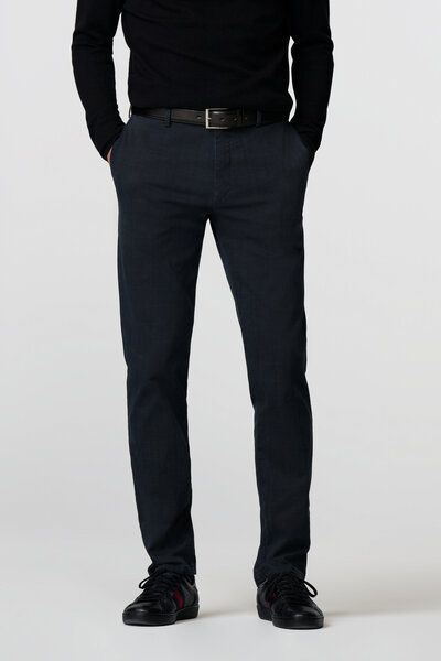 MEYER BAUMWOLLE-CHECK-CHINO von Meyer