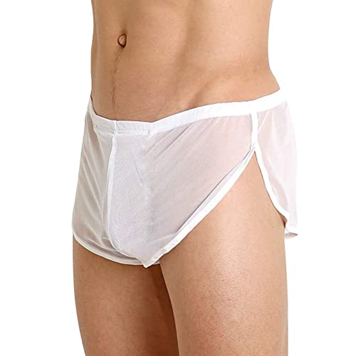 Männer Nahtloses Retroshorts Boxer Unterhose mit Mittlerer Taille Sport Kompfort Herren Unterwäsche Strings Swimming Shorts Slips Atmungsaktive Sexy Tanga Unterwäsche Herren Transparente Boxershorts von Meytudock