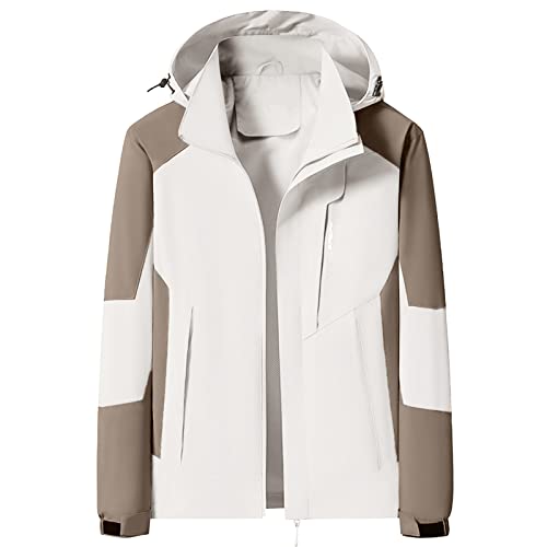 Regenmantel Herren Wasserdicht Atmungsaktiv Winterjacke Lang Parka Jacke Windbreaker Mit Kapuze Übergangsjacke Für Herren Mantel Softshelljacken Funktionsjack Leichte Regenjacke Herren Fahrrad von Meytudock