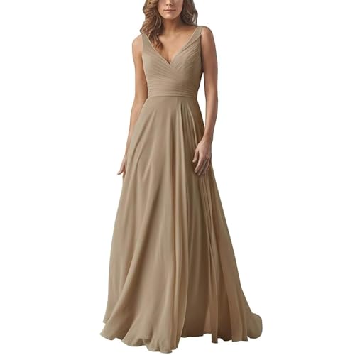 Abendkleid Damen Elegant Chiffon Brautjungfernkleider V-Ausschnitt A-Linie Lang Hochzeit Ballkleider Off Shoulder Cocktailkleid Lang Ballkleid Partykleid Maxikleid Formal Langes Kleid Abendkleid Damen Elegant Chiffon Brautjungfernkleider V-Ausschnitt A-Linie Lang Hochzeit Ballkleider Off Shoulder Cocktailkleid Lang Ballkleid Partykleid Maxikleid Formal Langes Kleid von Mfhmom