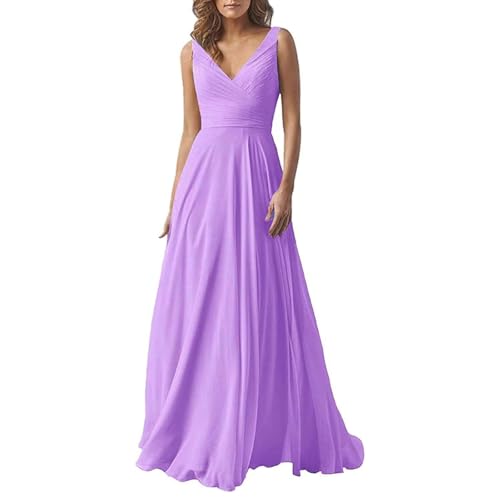 Abendkleid Damen Elegant Chiffon Brautjungfernkleider V-Ausschnitt A-Linie Lang Hochzeit Ballkleider Off Shoulder Cocktailkleid Lang Ballkleid Partykleid Maxikleid Formal Langes Kleid Abendkleid Damen Elegant Chiffon Brautjungfernkleider V-Ausschnitt A-Linie Lang Hochzeit Ballkleider Off Shoulder Cocktailkleid Lang Ballkleid Partykleid Maxikleid Formal Langes Kleid von Mfhmom